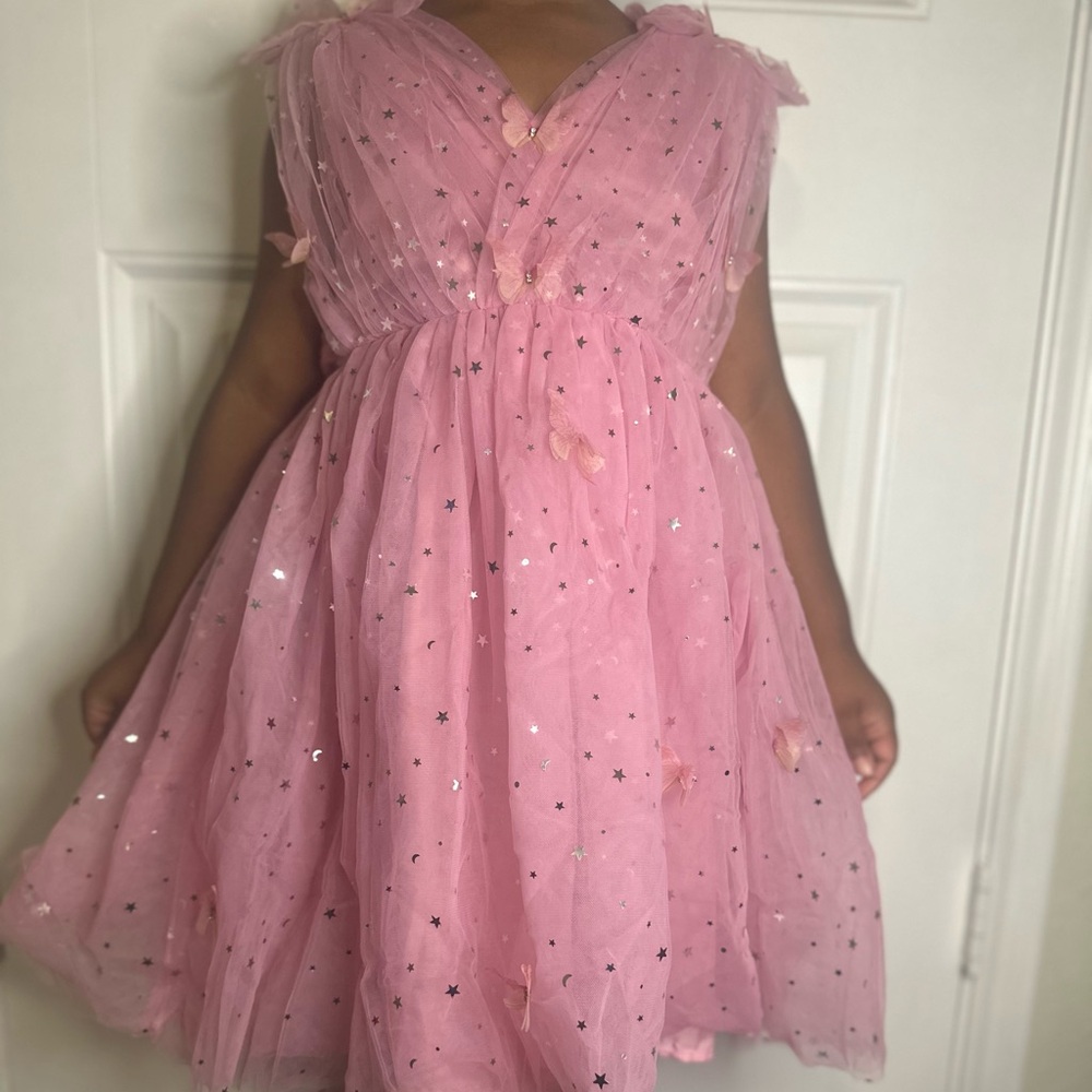 Pink Starry Tulle Dress